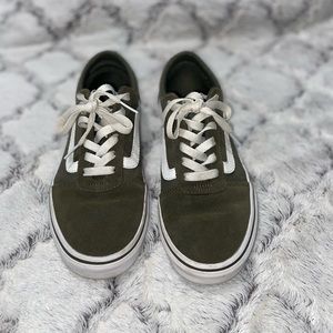 Olive green old school vans